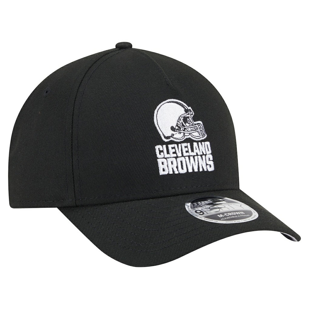 Cleveland Browns New Era Team Collection 9FORTY M-Crown A-Frame Adjustable Hat Black | NFL