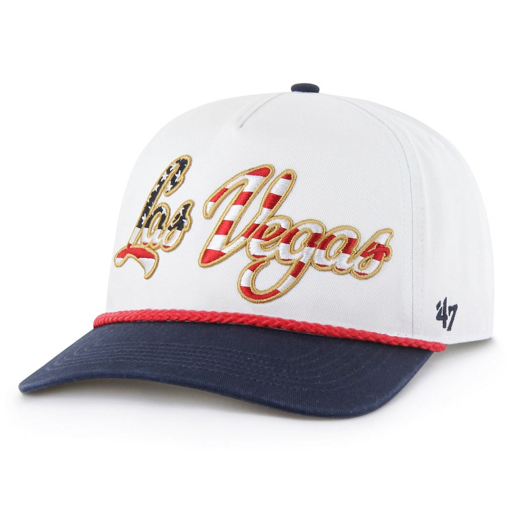 Las Vegas Raiders '47 Patriotic Overhand Hitch Adjustable Hat White | 47 brand