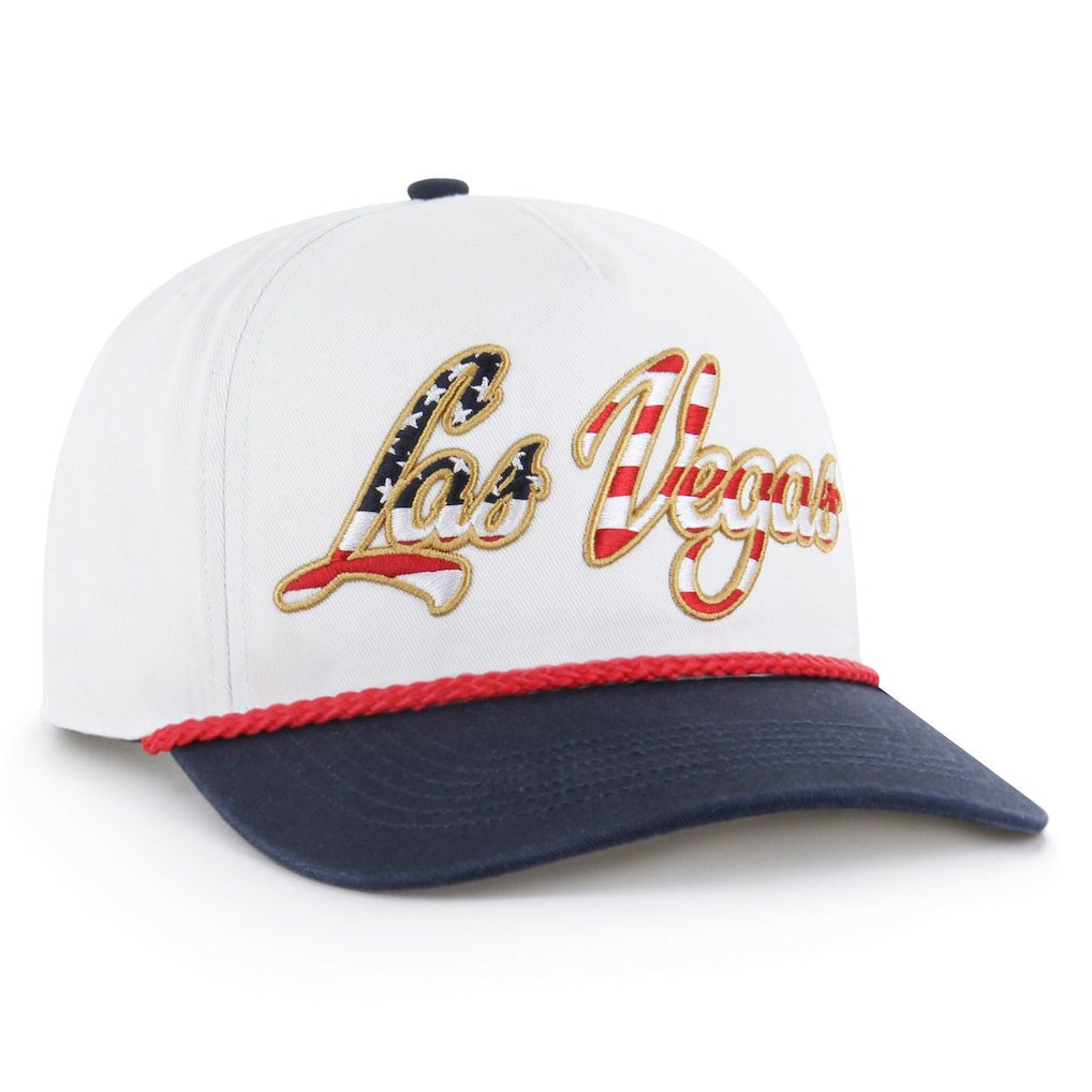 Las Vegas Raiders '47 Patriotic Overhand Hitch Adjustable Hat White | 47 brand