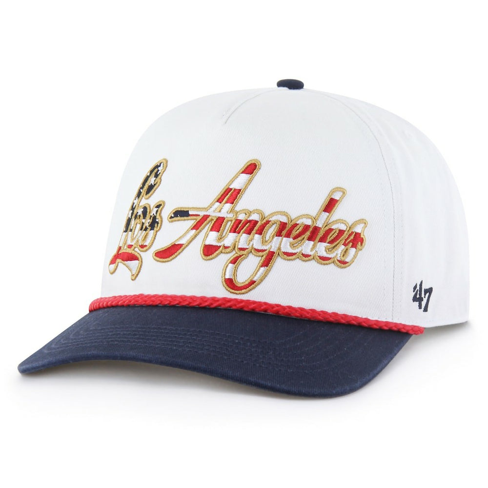 Los Angeles Chargers '47 Patriotic Overhand Hitch Adjustable Hat White | 47 brand