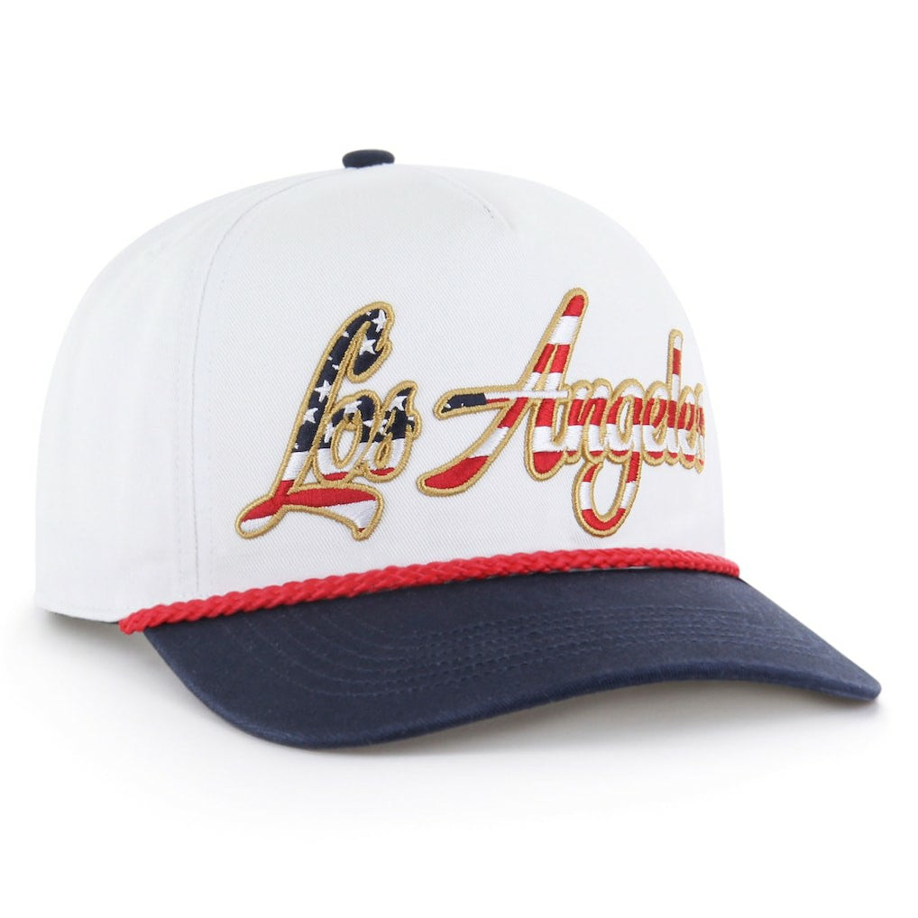 Los Angeles Chargers '47 Patriotic Overhand Hitch Adjustable Hat White | 47 brand