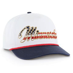 Minnesota Vikings '47 Patriotic Overhand Hitch Adjustable Hat White | 47 brand