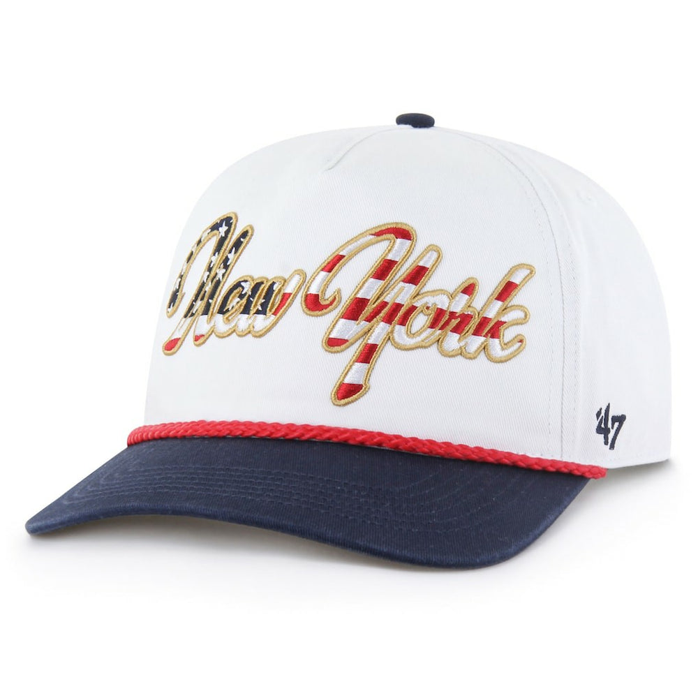 New York Giants '47 Patriotic Overhand Hitch Adjustable Hat White | 47 brand