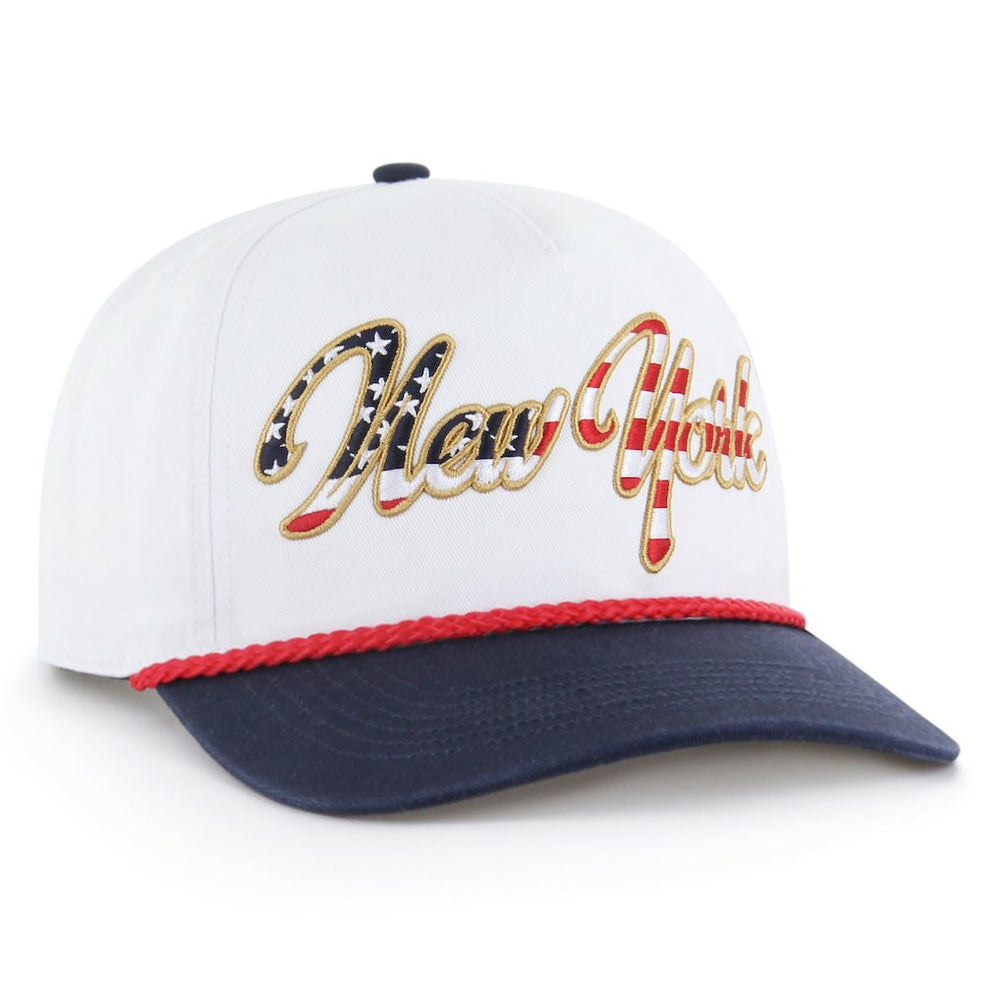 New York Giants '47 Patriotic Overhand Hitch Adjustable Hat White | 47 brand