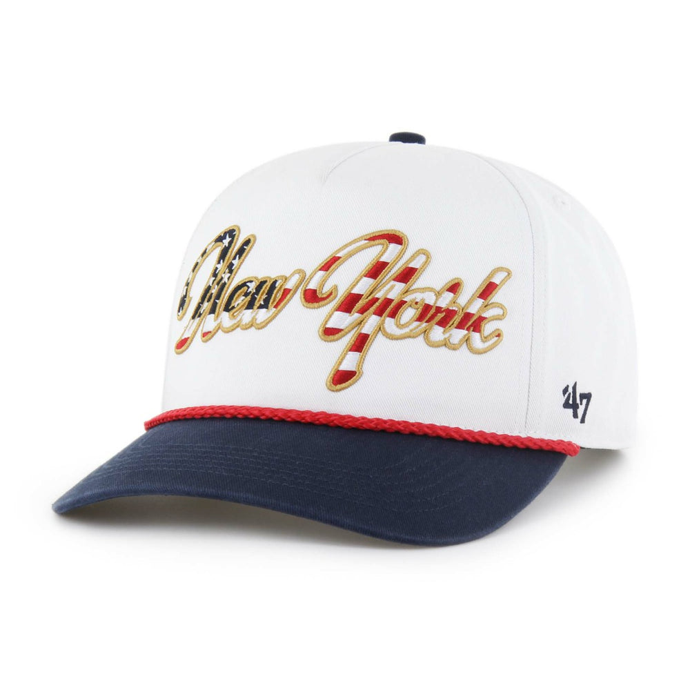 New York Jets '47 Patriotic Overhand Hitch Adjustable Hat White | 47 brand