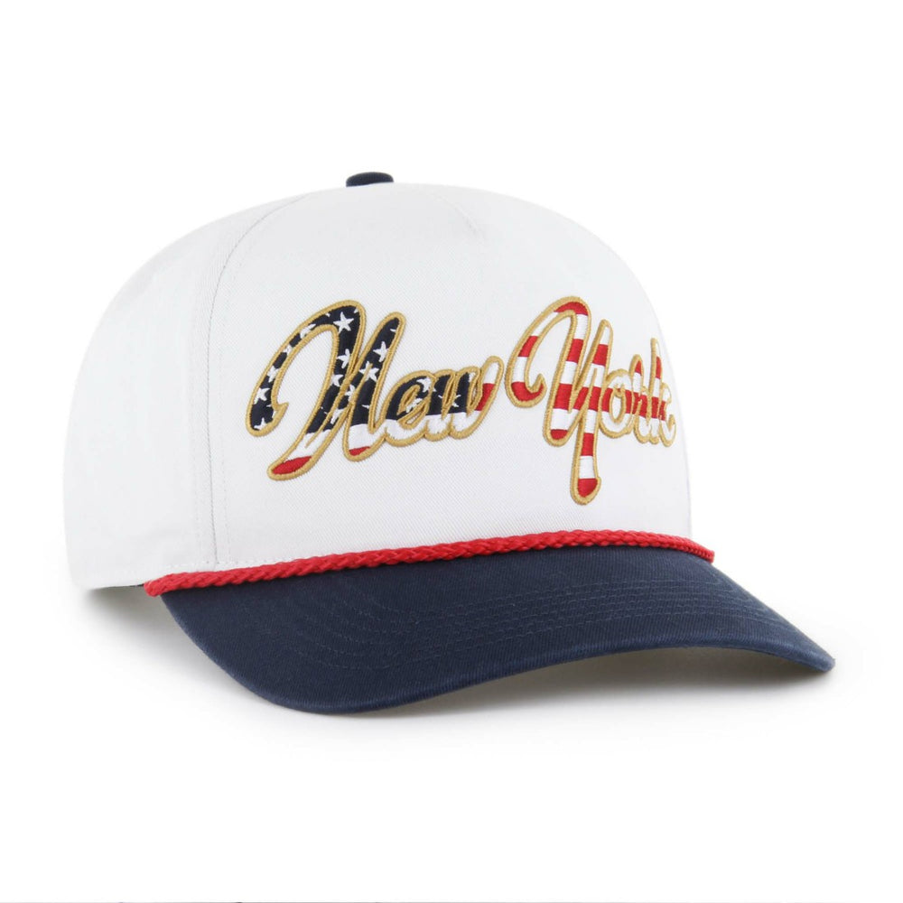 New York Jets '47 Patriotic Overhand Hitch Adjustable Hat White | 47 brand
