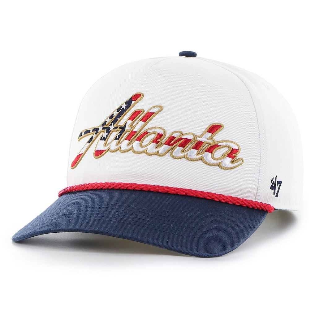 Atlanta Falcons '47 Patriotic Overhand Hitch Adjustable Hat White | 47 brand
