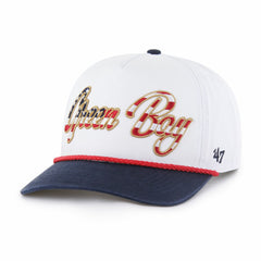 Green Bay Packers '47 Patriotic Overhand Hitch Adjustable Hat White | 47 brand