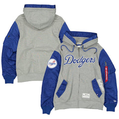 Los Angeles Dodgers New Era x Alpha Industries Full-Zip Hoodie Jacket - MLB