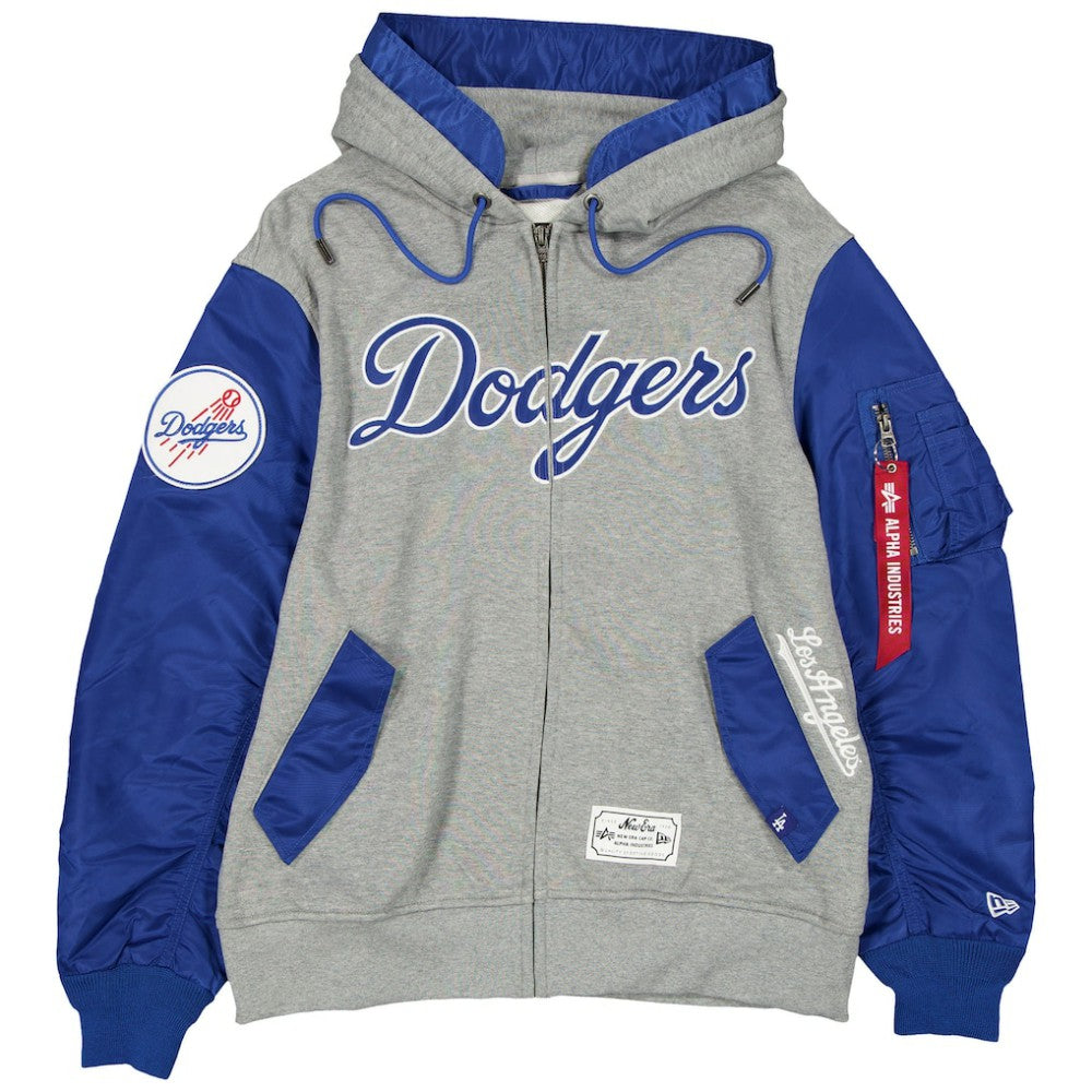 Los Angeles Dodgers New Era x Alpha Industries Full-Zip Hoodie Jacket - MLB
