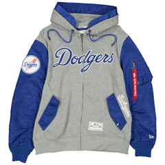 Los Angeles Dodgers New Era x Alpha Industries Full-Zip Hoodie Jacket - MLB