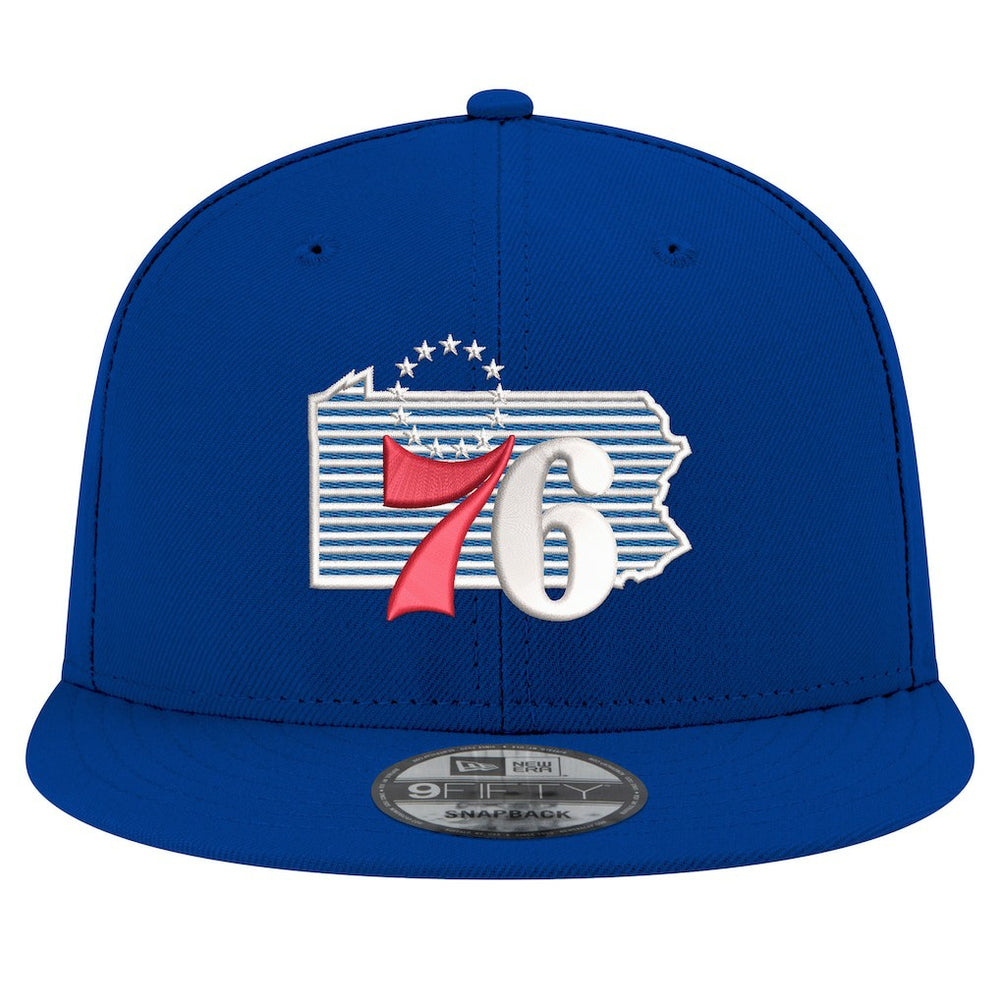 Philadelphia 76ers State Pride 9FIFTY Snapback Hat Royal - NBA