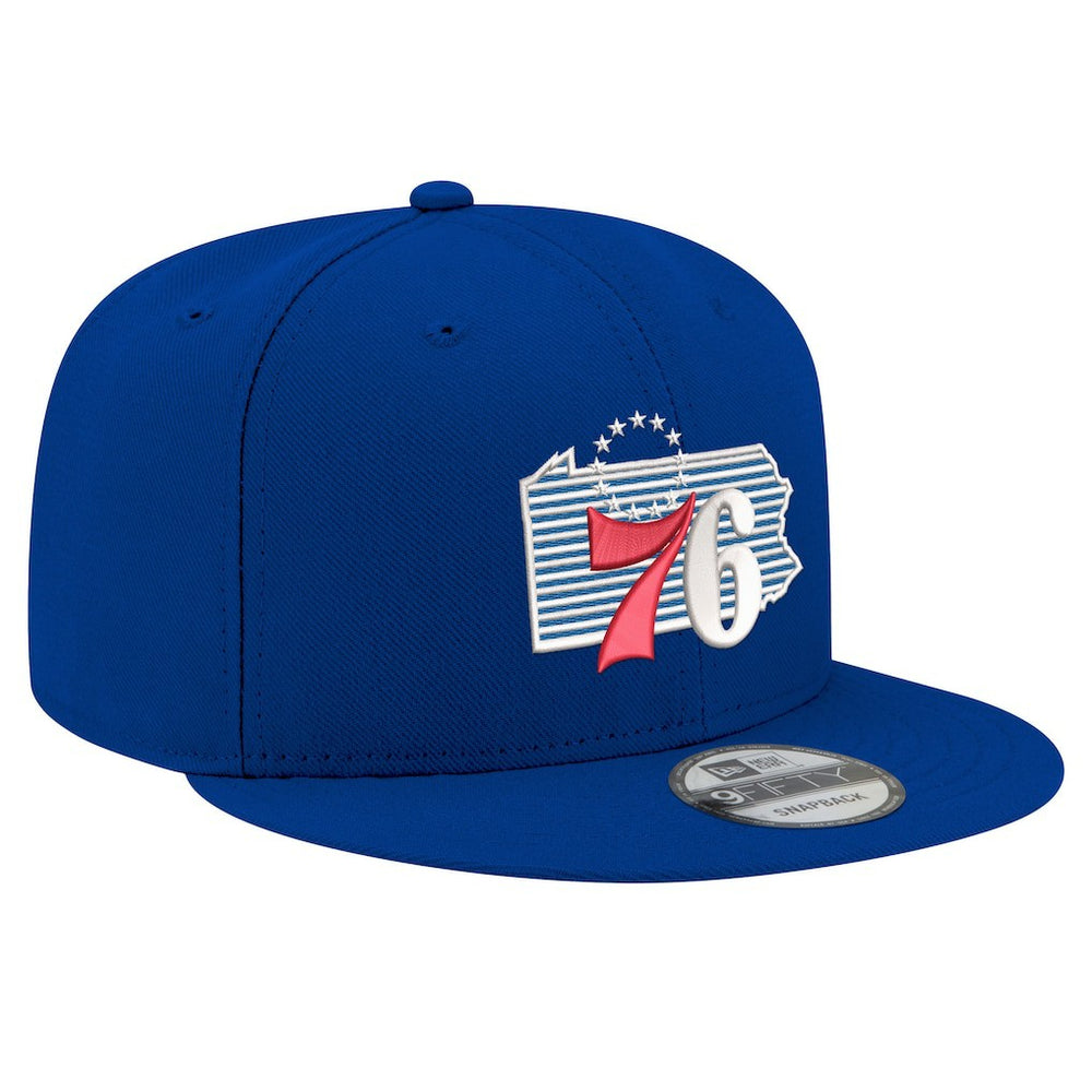 Philadelphia 76ers State Pride 9FIFTY Snapback Hat Royal - NBA