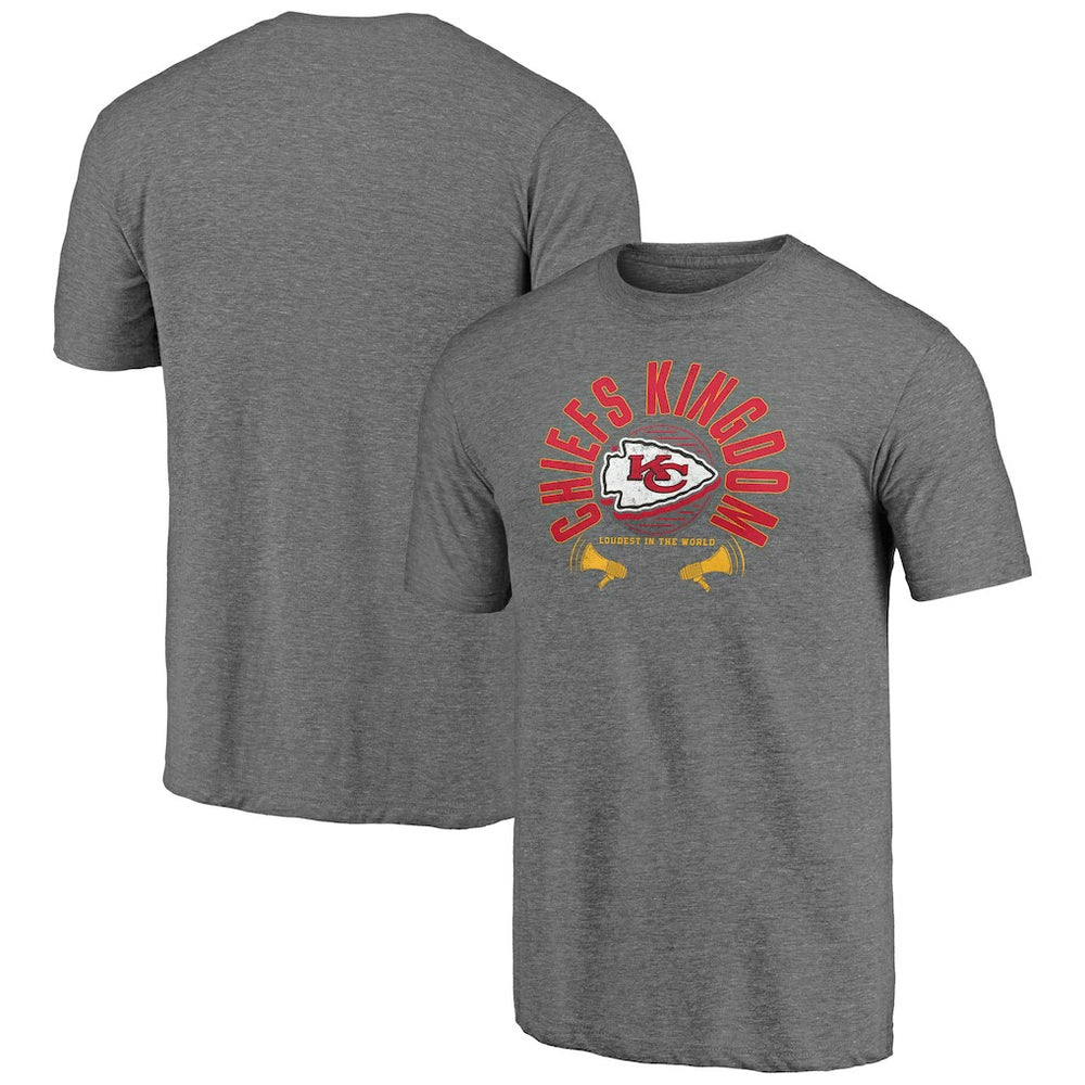 Kansas City Chiefs Hot Route Tri-Blend T-Shirt Heather Gray | NFL