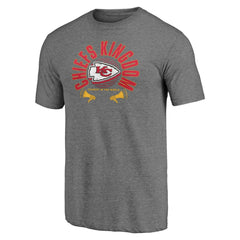 Kansas City Chiefs Hot Route Tri-Blend T-Shirt Heather Gray | NFL