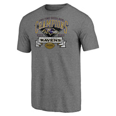 Baltimore Ravens Hot Route Tri-Blend T-Shirt Heather Gray | NFL