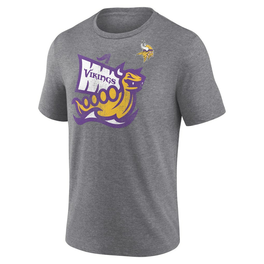 Minnesota Vikings Hot Route Tri-Blend T-Shirt Heather Gray | NFL