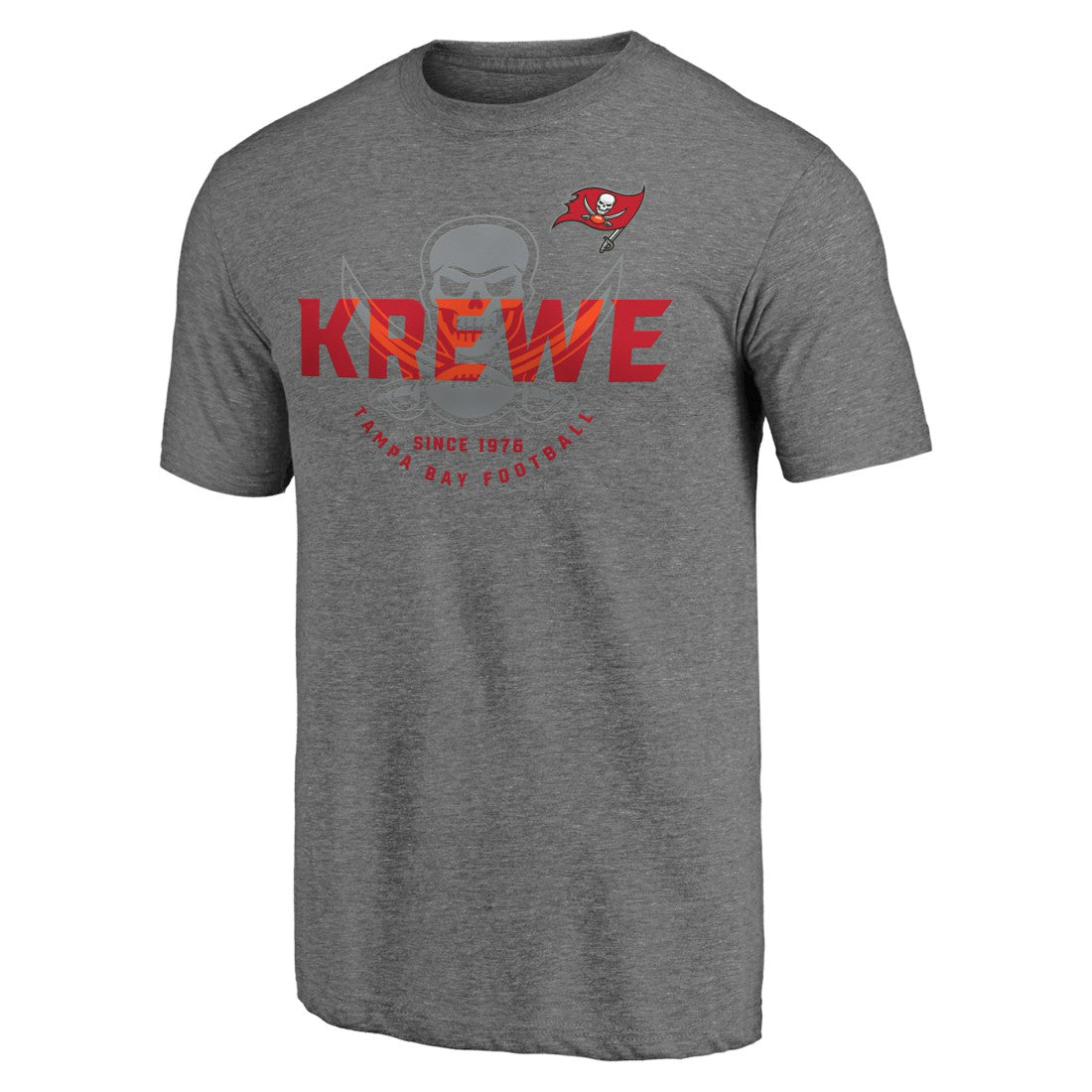 Tampa Bay Buccaneers Hot Route Tri-Blend T-Shirt Heather Gray | NFL