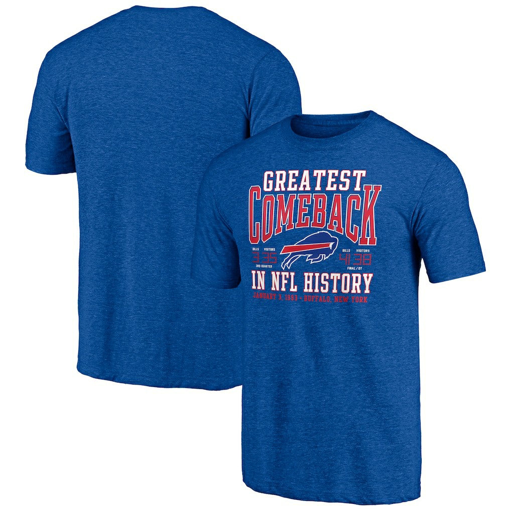 Buffalo Bills Vintage Tri-Blend T-Shirt Royal | NFL
