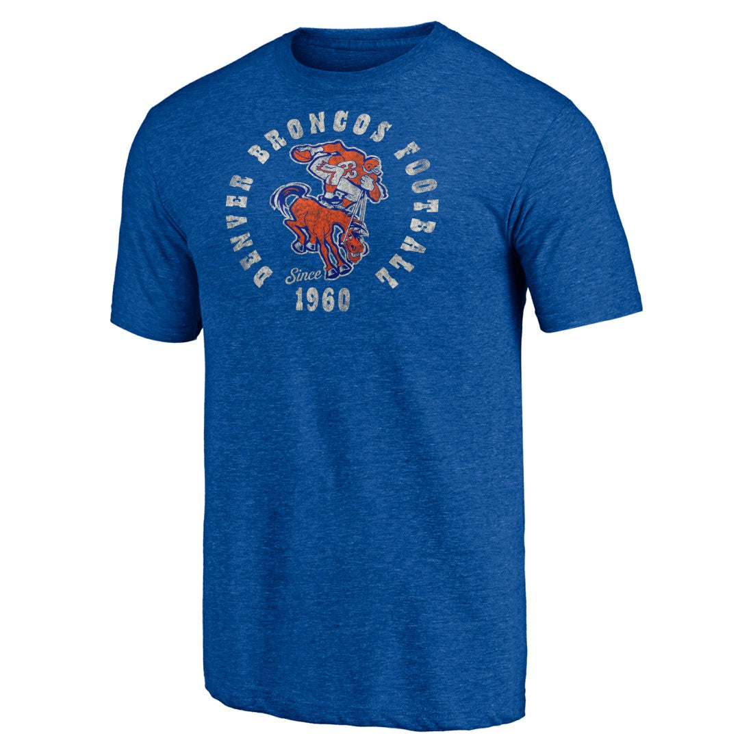 Denver Broncos Vintage Tri-Blend T-Shirt Royal | NFL