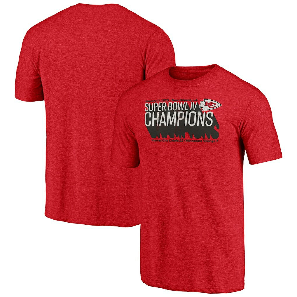 Kansas City Chiefs Vintage Tri-Blend T-Shirt Red | NFL
