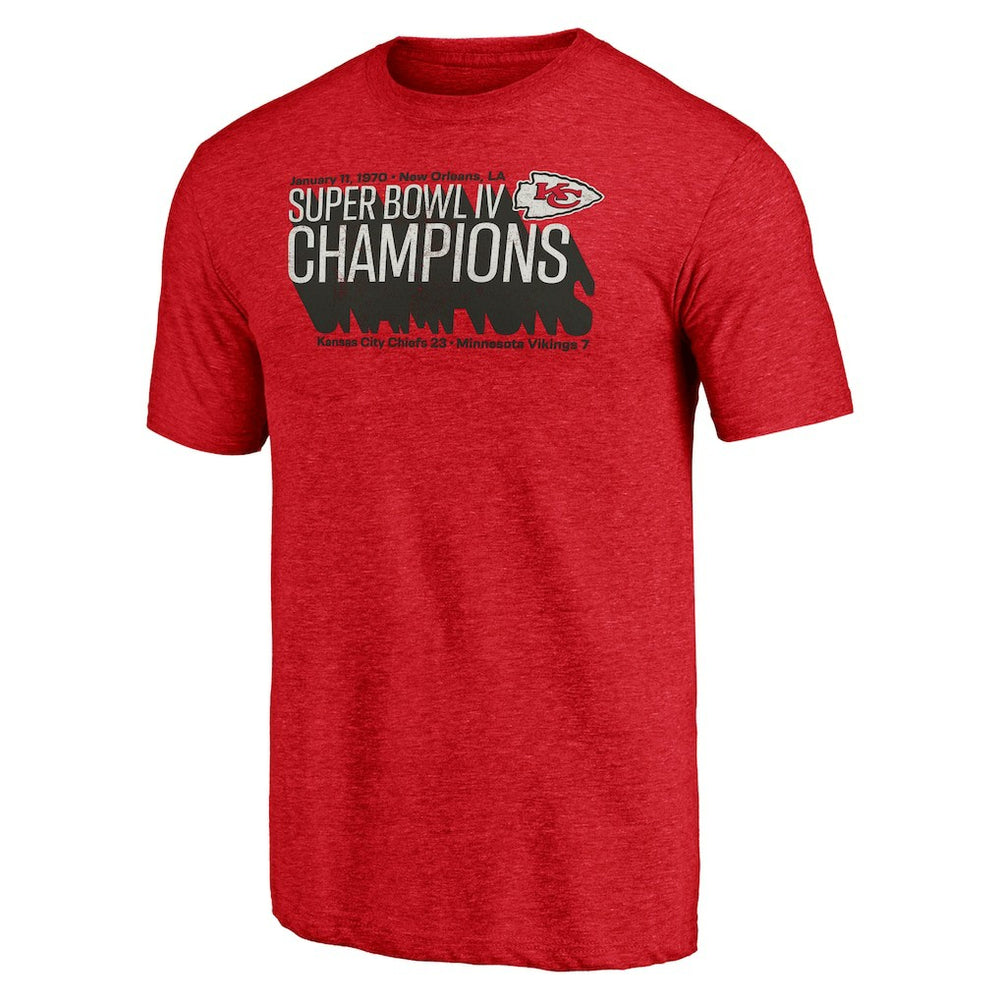 Kansas City Chiefs Vintage Tri-Blend T-Shirt Red | NFL