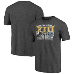 Pittsburgh Steelers Vintage Tri-Blend T-Shirt Charcoal | NFL