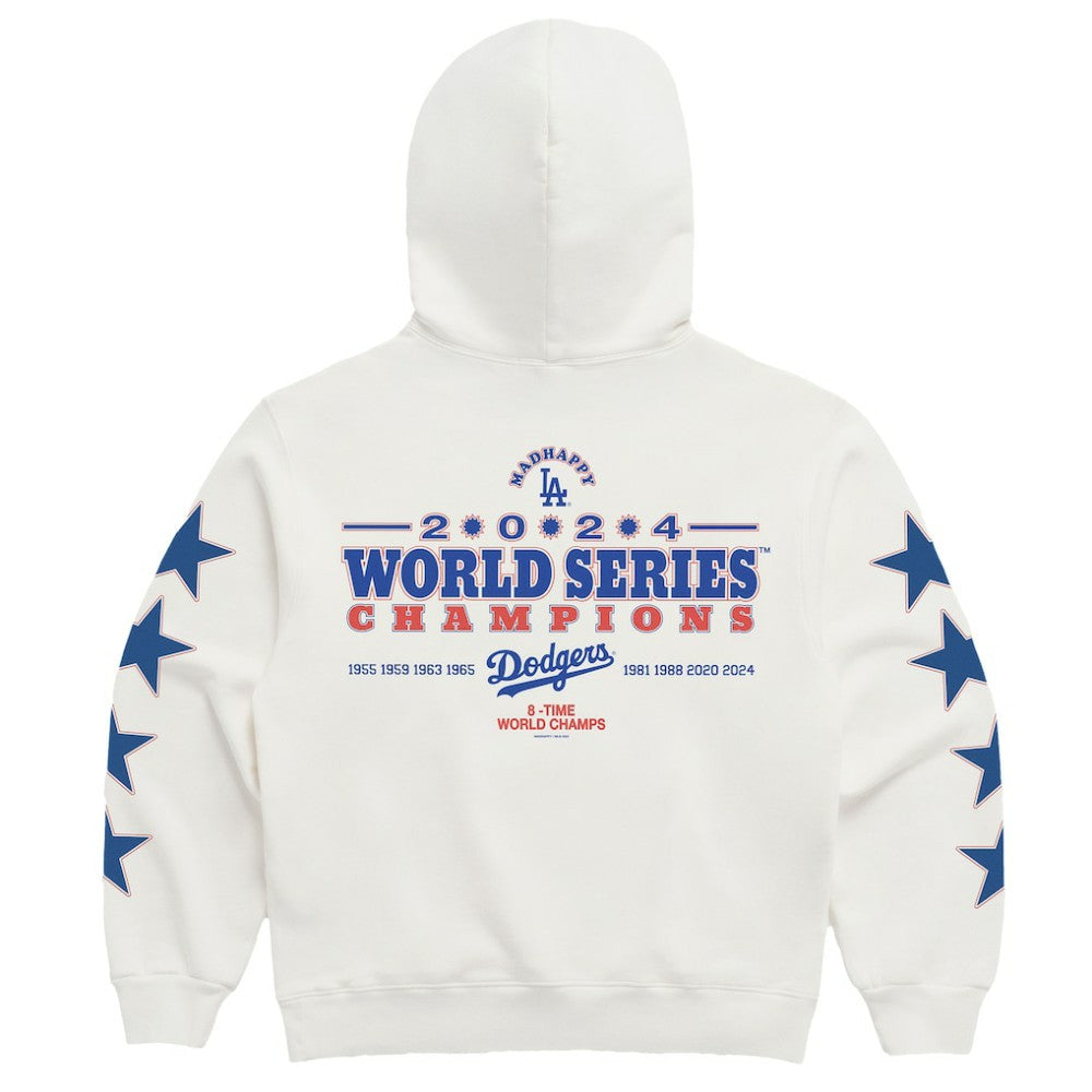 Los Angeles Dodgers Madhappy 2024 World Series Champions Star Pullover Hoodie - MLB