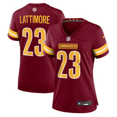 Marshon Lattimore Washington Commanders Women's Team Game Jersey Burgundy | Nike for Sale
