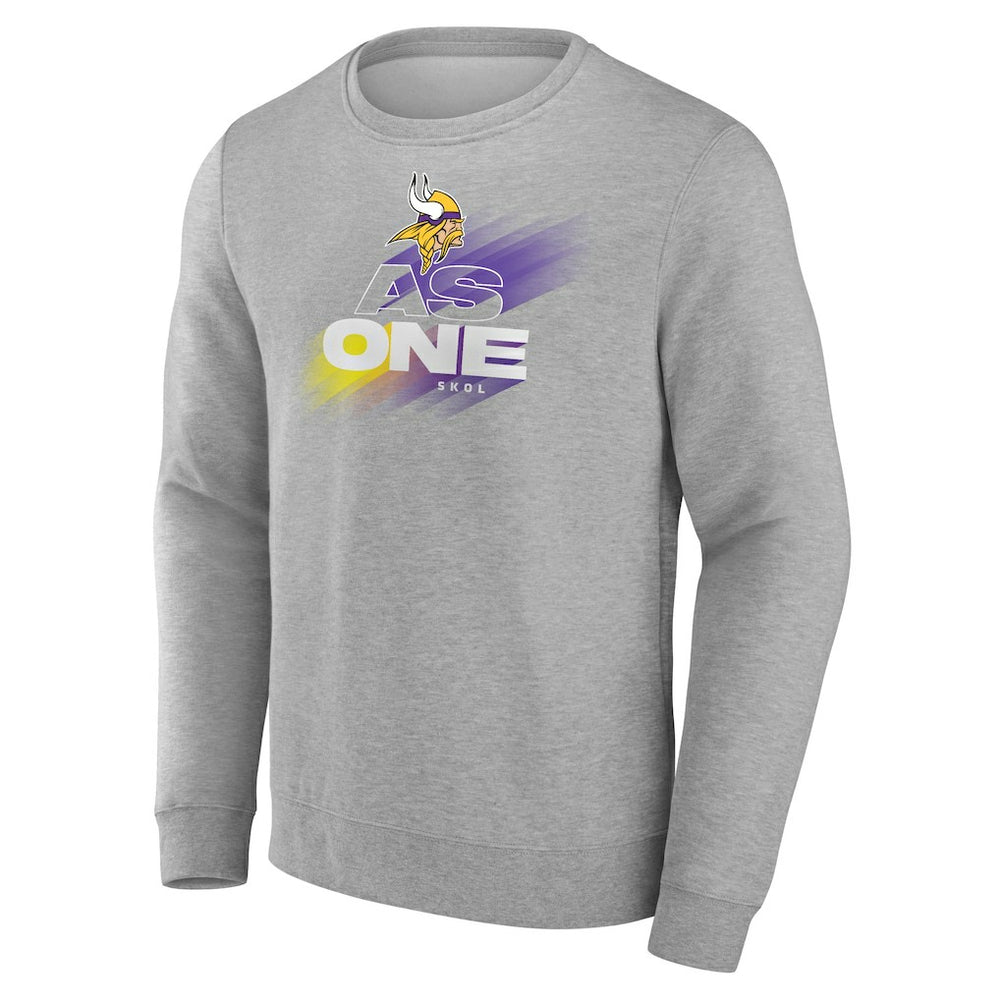 Minnesota Vikings As One Skol Pullover Sweatshirt Gray | NFL