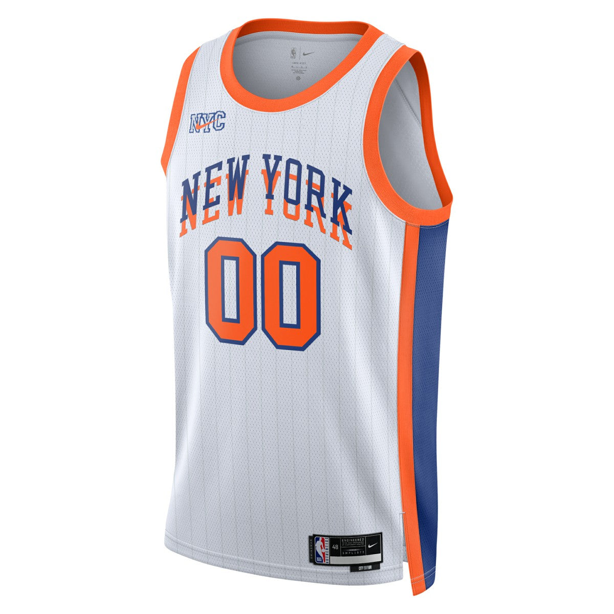 New York Knicks Unisex 2024/25 Custom Swingman Jersey City Edition White - NBA
