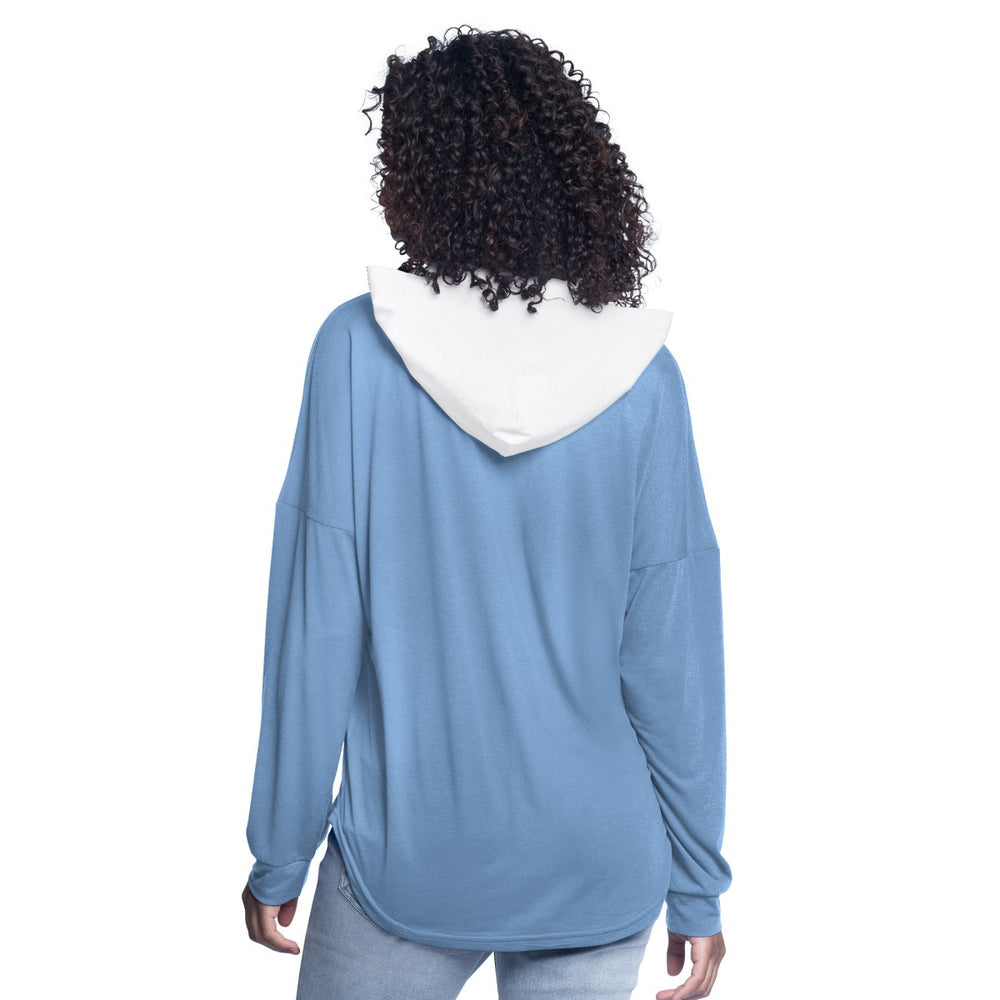 Memphis Grizzlies G-III 4Her by Carl Banks Women's Bench Player Oversized Long Sleeve Hooded Top Light Blue - NBA