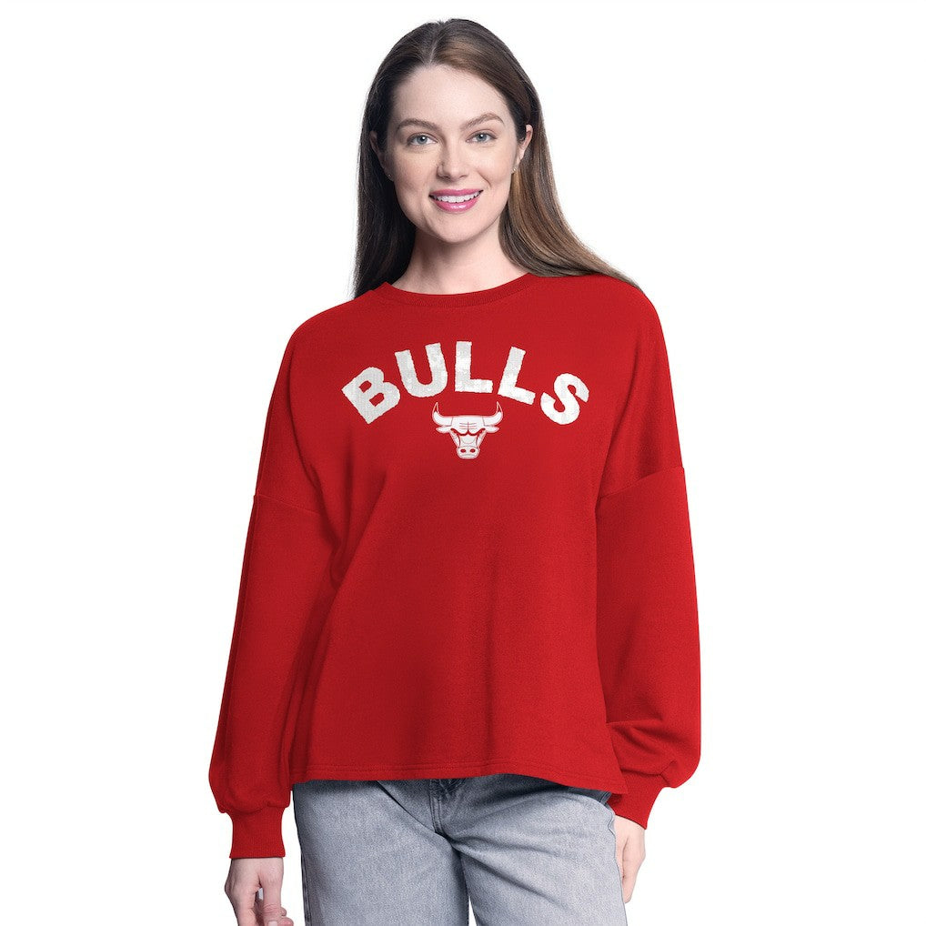 Chicago Bulls G-III 4Her by Carl Banks Women's Athletic Pullover Sweatshirt Red - NBA