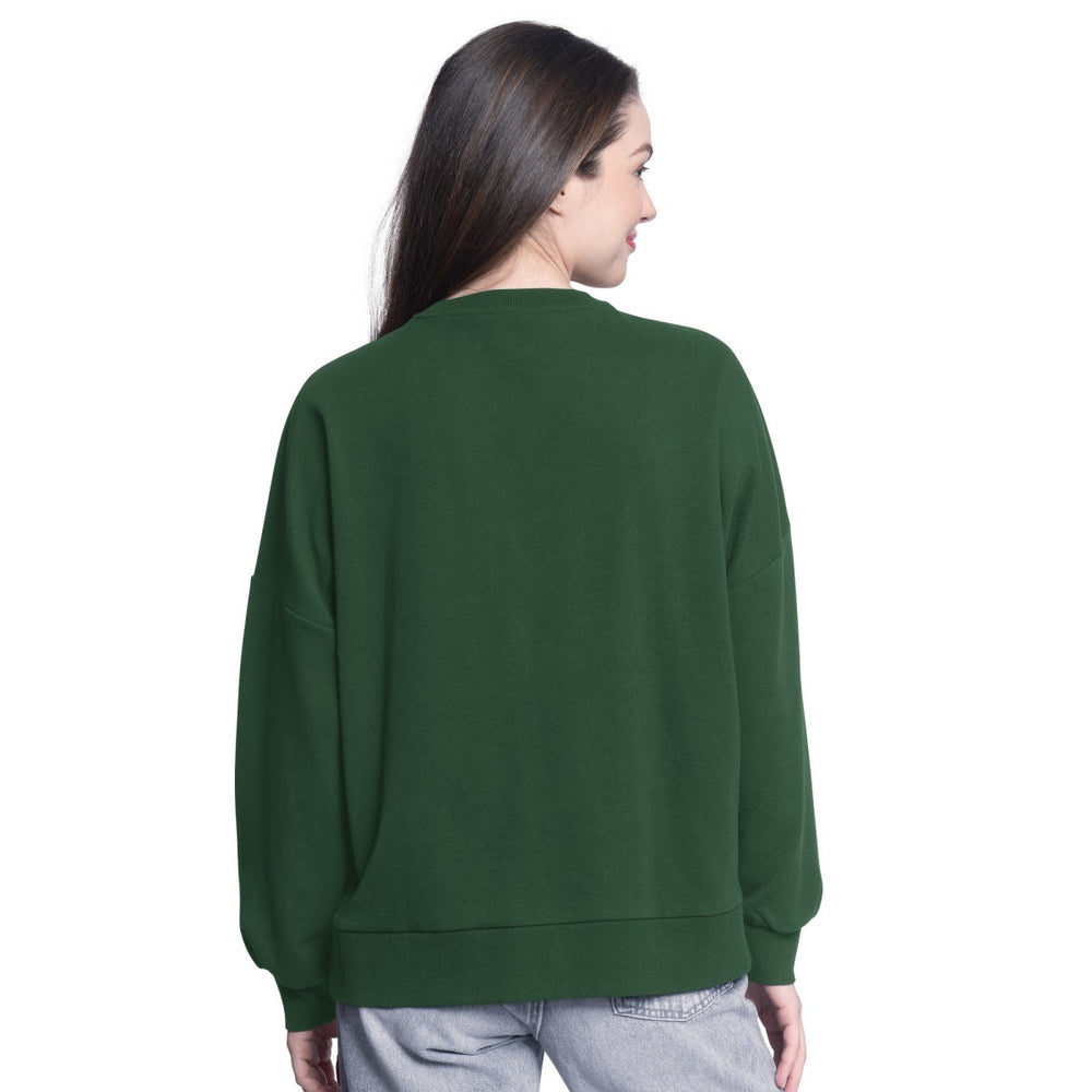 Milwaukee Bucks G-III 4Her by Carl Banks Women's Athletic Pullover Sweatshirt Hunter Green - NBA