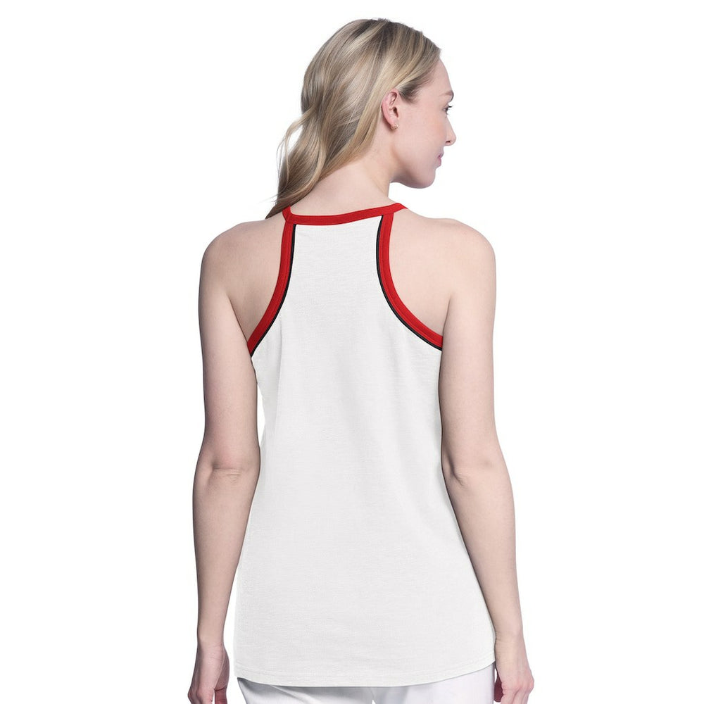 Chicago Bulls G-III 4Her by Carl Banks Women's Curveball Racerback Scoop Neck Slub Tank Top White - NBA