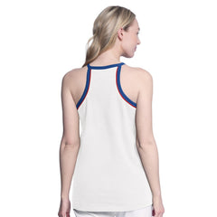 Philadelphia 76ers G-III 4Her by Carl Banks Women's Curveball Racerback Scoop Neck Slub Tank Top White - NBA