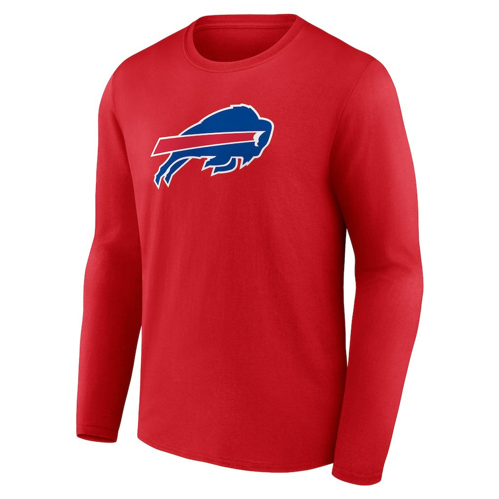 Buffalo Bills Primary Logo Long Sleeve T-Shirt Red | NFL