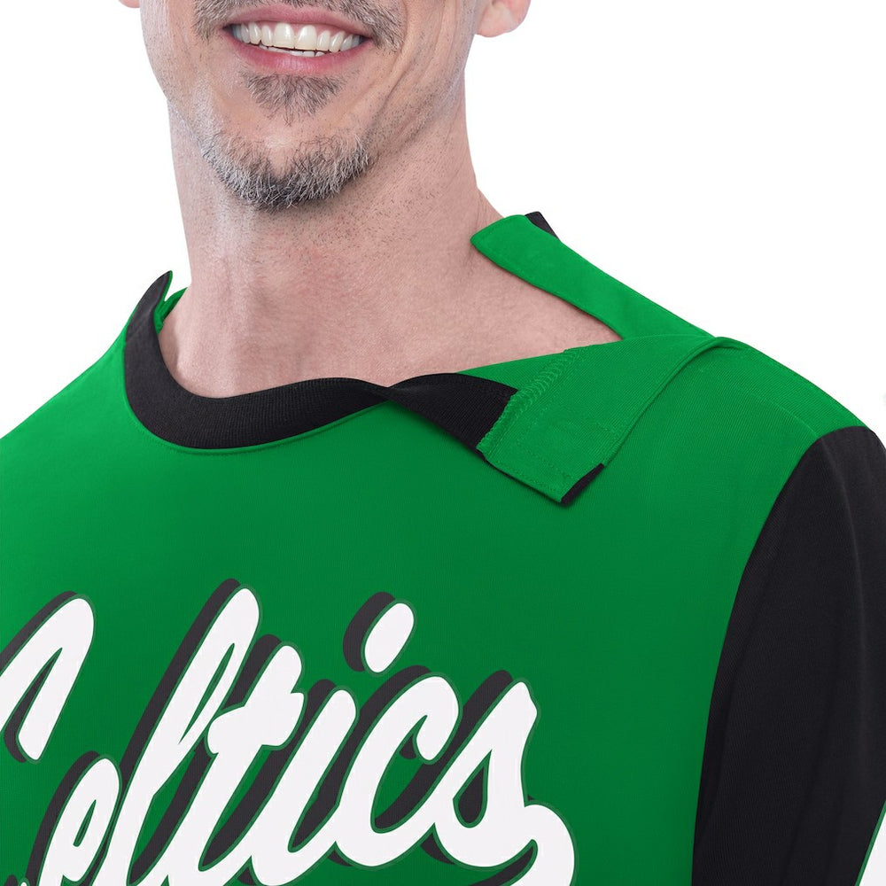 Boston Celtics G-III Sports by Carl Banks Adaptive Rugby Long Sleeve Top Green - NBA
