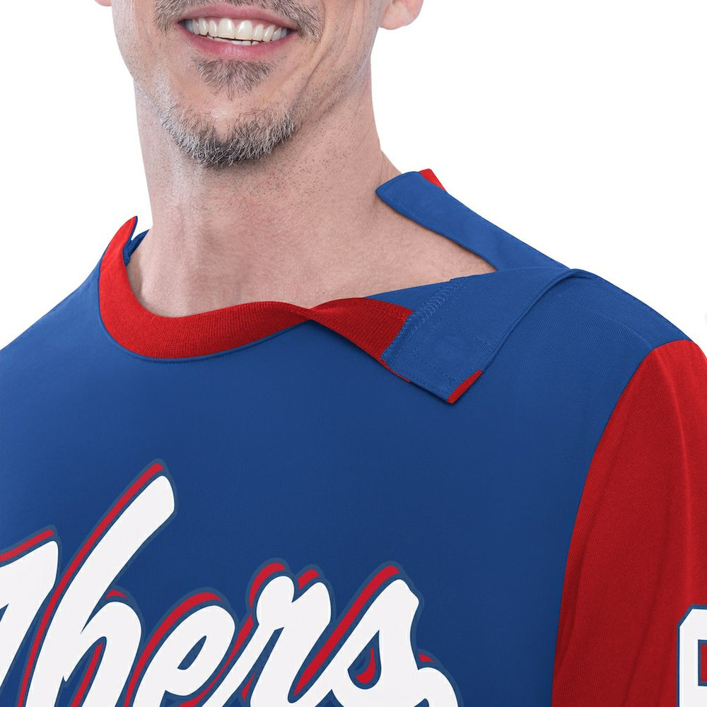 Philadelphia 76ers G-III Sports by Carl Banks Adaptive Rugby Long Sleeve Top Royal - NBA