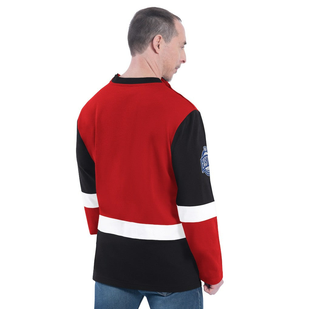 Chicago Bulls G-III Sports by Carl Banks Adaptive Rugby Long Sleeve Top Red - NBA