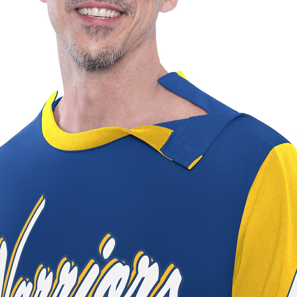 Golden State Warriors G-III Sports by Carl Banks Adaptive Rugby Long Sleeve Top Royal - NBA
