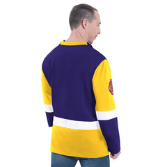 Los Angeles Lakers G-III Sports by Carl Banks Adaptive Rugby Long Sleeve Top Purple - NBA