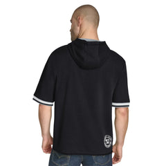 San Antonio Spurs Tommy Jeans Paul French Terry Short Sleeve Pullover Hoodie Black - NBA