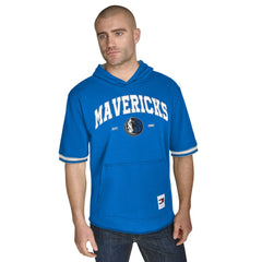 Dallas Mavericks Tommy Jeans Paul French Terry Short Sleeve Pullover Hoodie Blue - NBA