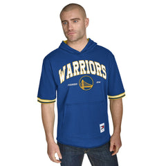 Golden State Warriors Tommy Jeans Paul French Terry Short Sleeve Pullover Hoodie Royal - NBA