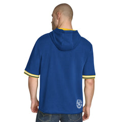 Golden State Warriors Tommy Jeans Paul French Terry Short Sleeve Pullover Hoodie Royal - NBA