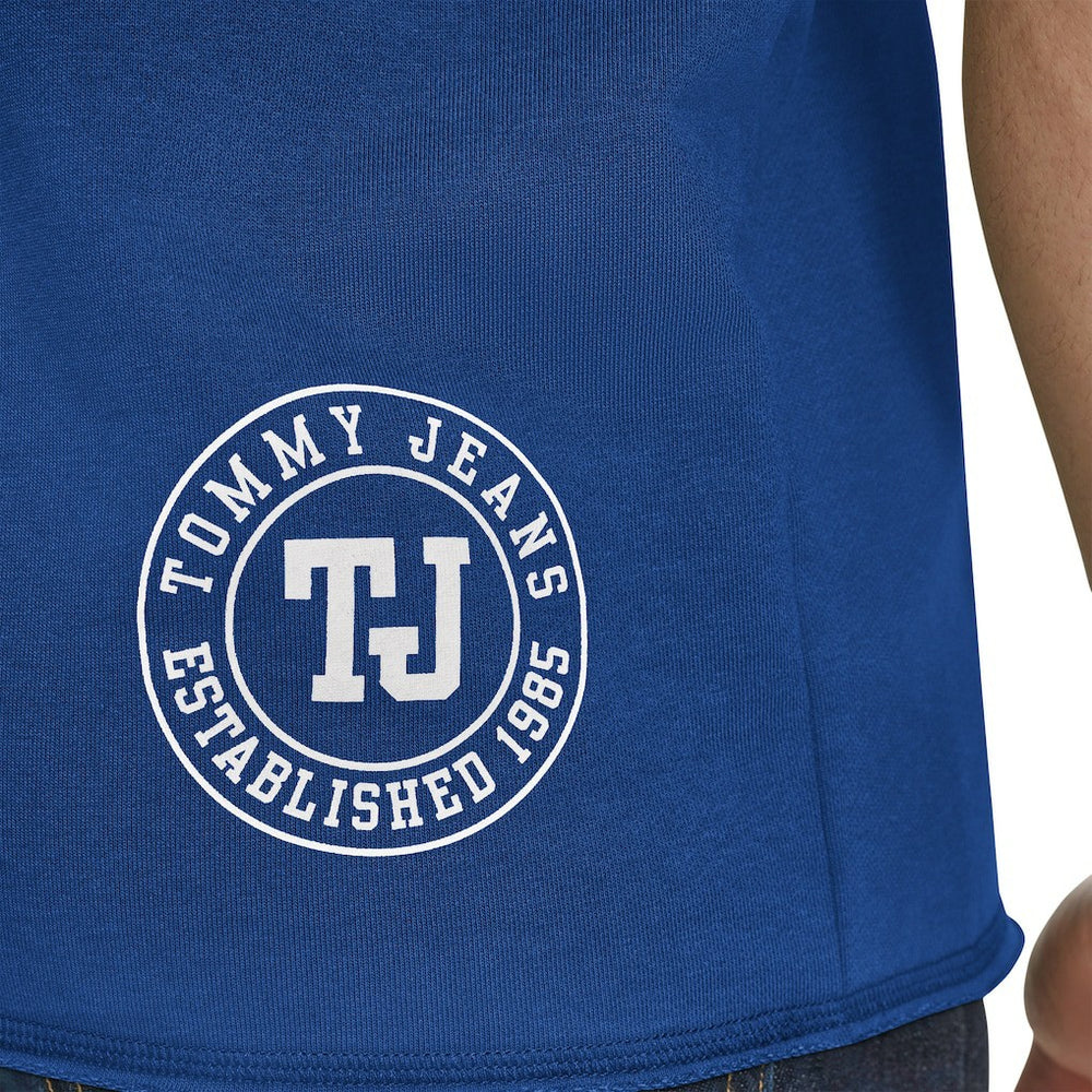 Golden State Warriors Tommy Jeans Paul French Terry Short Sleeve Pullover Hoodie Royal - NBA