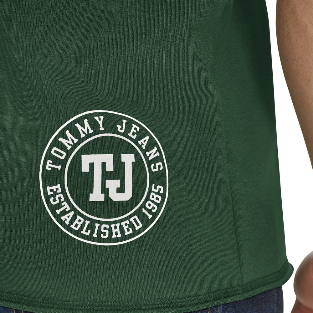 Milwaukee Bucks Tommy Jeans Paul French Terry Short Sleeve Pullover Hoodie Hunter Green - NBA