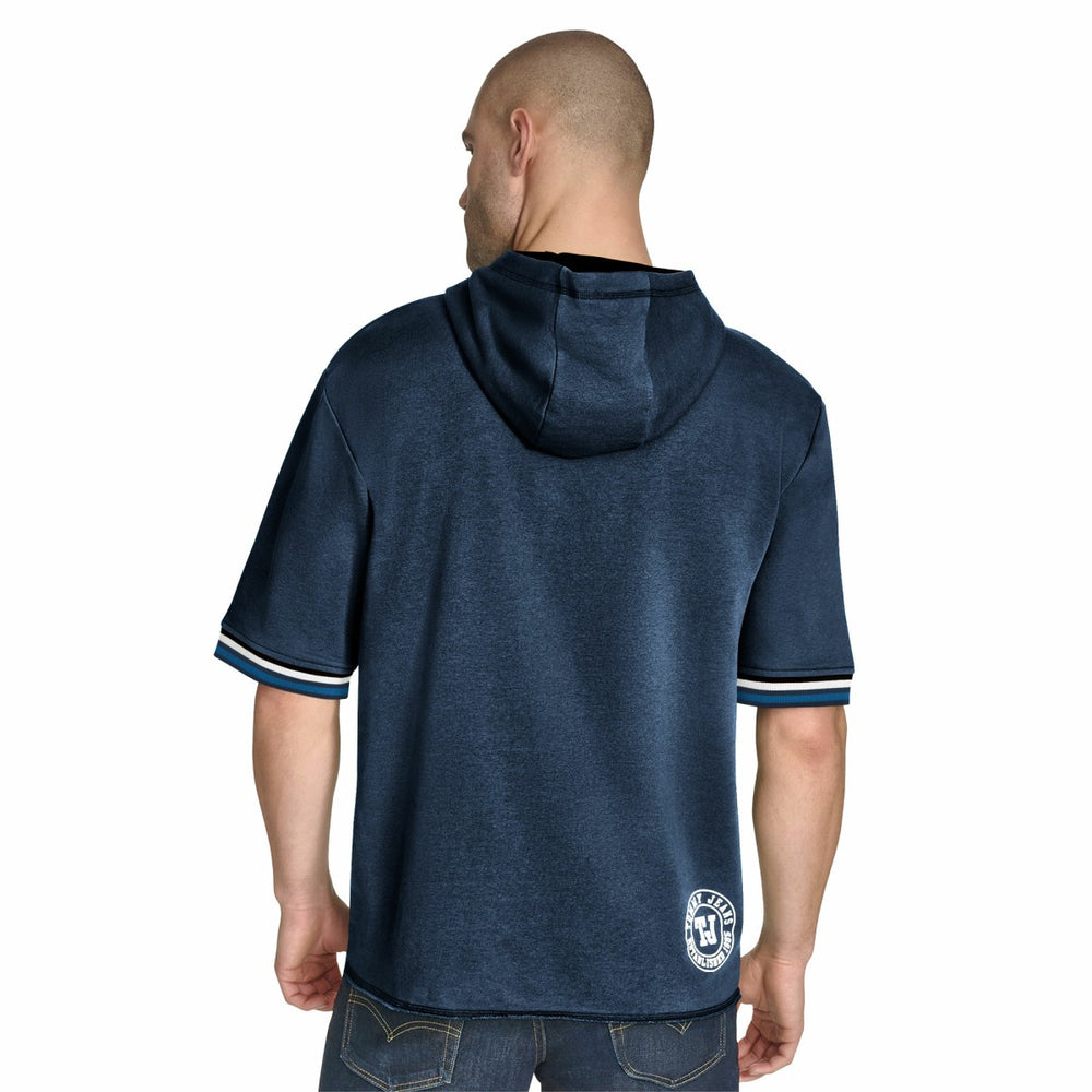 Minnesota Timberwolves Tommy Jeans Paul French Terry Short Sleeve Pullover Hoodie Navy - NBA