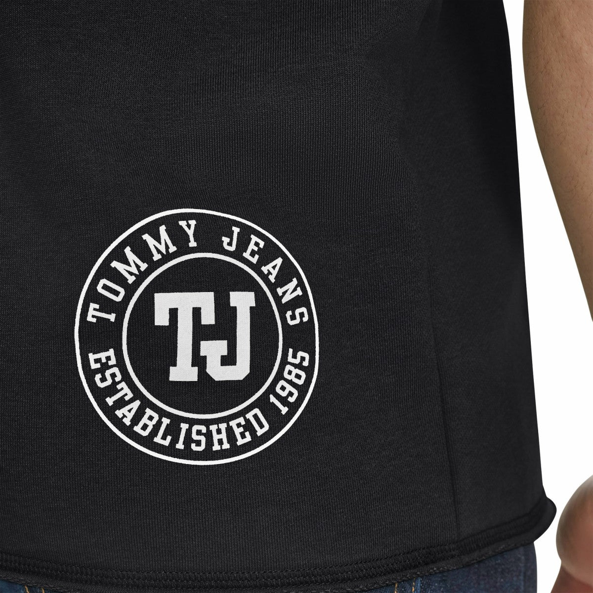 Sacramento Kings Tommy Jeans Paul French Terry Short Sleeve Pullover Hoodie Black - NBA